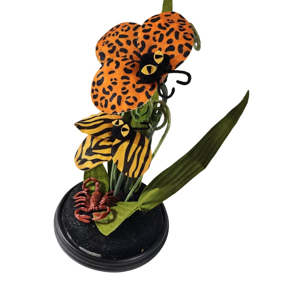 Hyde & EEK Boutique Halloween Creepy Plant Animal Print Flowers Scorpion 11.5in